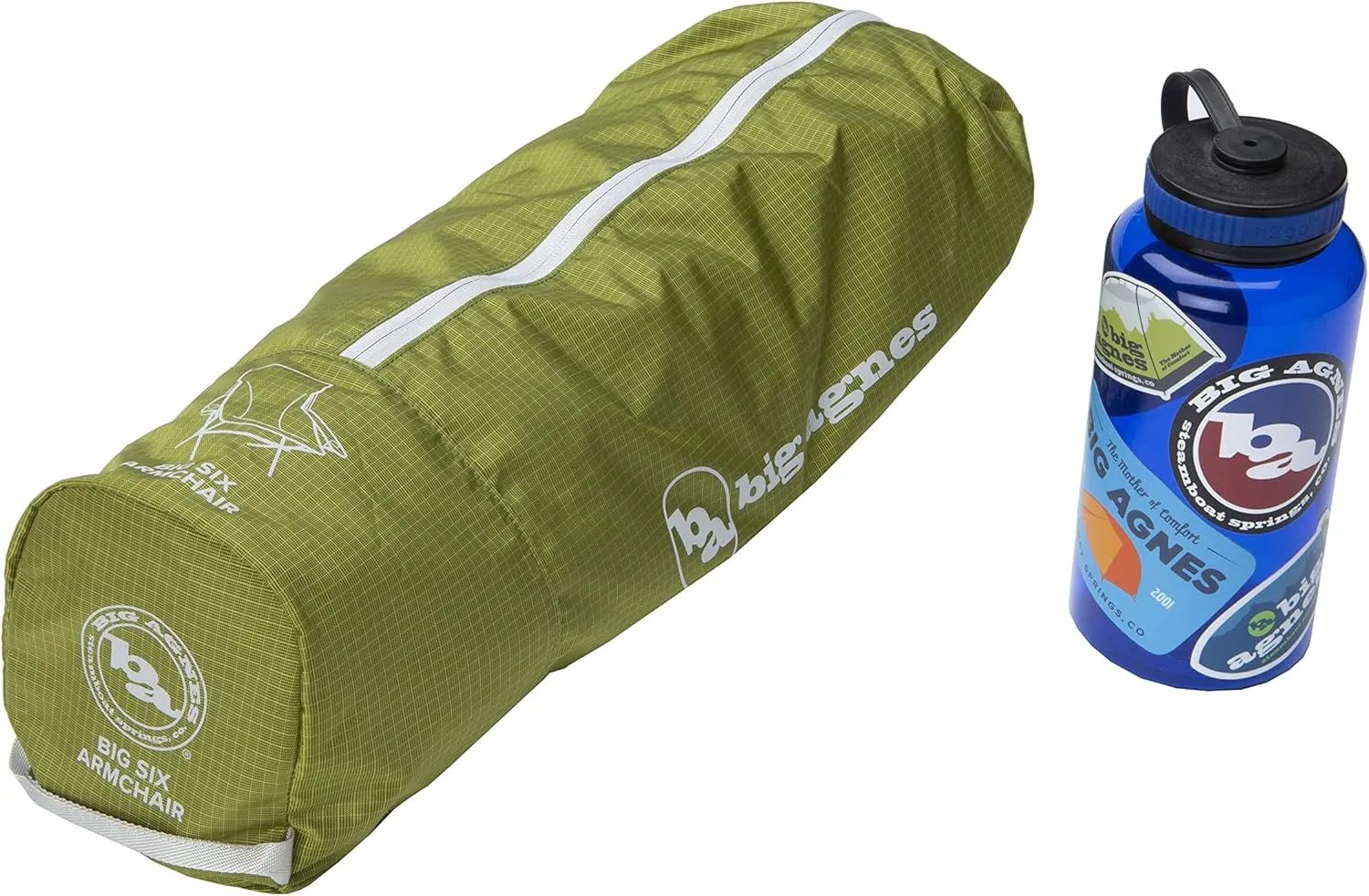 Big Agnes Big Six Armchair - Deluxe Comfort with Built-in Cup Holders | Tall Back, Wide Seat | Packable & Quick Setup | Lightweight Backpacking & Camping Chair