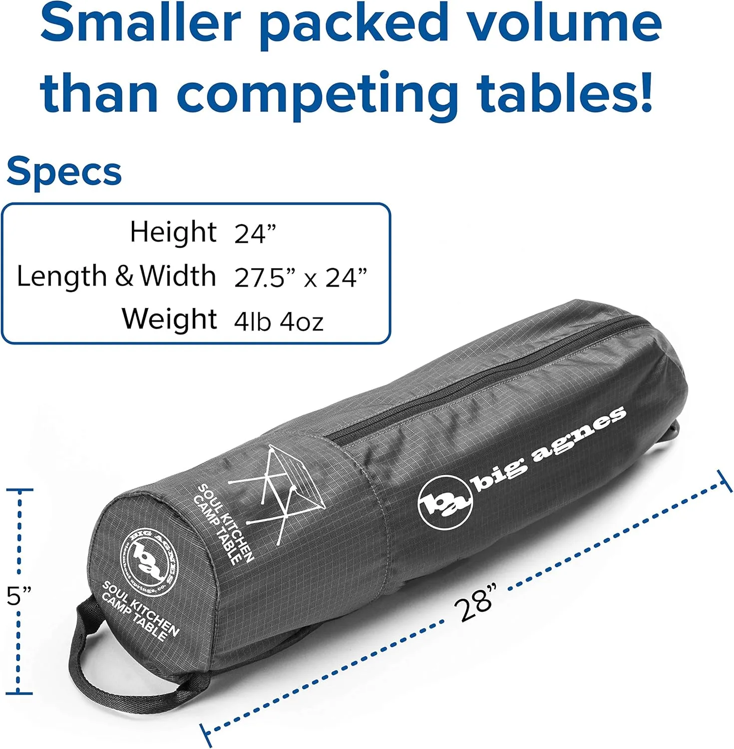 Big Agnes Woodchuck & Soul Kitchen Tables - Ultralight, Hard-Top Tables for Camping and Backpacking