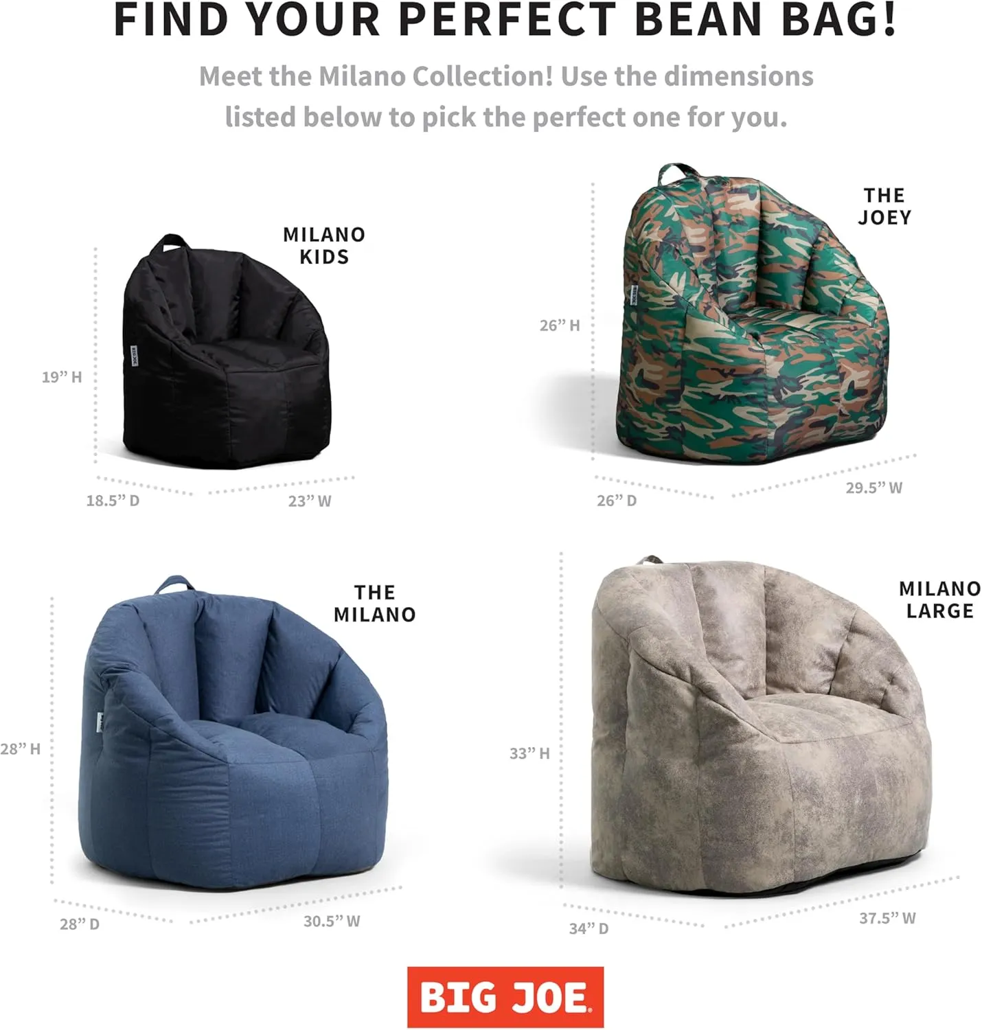 Big Joe Milano Patio Outdoor Weatherproof Bean Bag Chair, Lakeshore/Aqua Glass Block Intertwist/Sunmax, Weather Resistant UV-Protected Fabric, 2.5ft