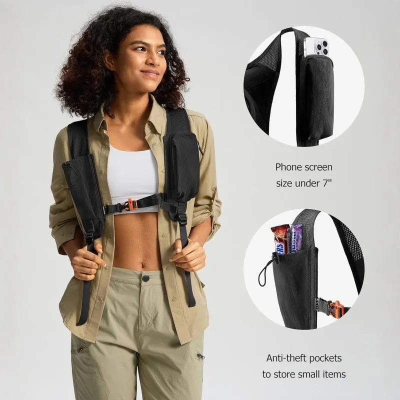 Black Lightweight Foldable Backpack - Great for Hiking and Travel Backpacks