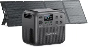 BLUETTI Solar Generator Elite 200 V2 with 200W Solar Panel Included (Ships Separately), 2,073.6Wh Portable Power Station w/ 4 2,600W AC Outlets, 17-Year Lifespan, LFP Power for Camping, Off-grid