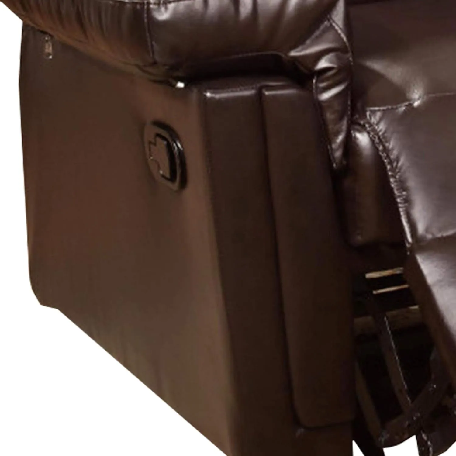 BM171425 41 X 35 X 35 In. Bonded Leather Rocker & Recliner Brown