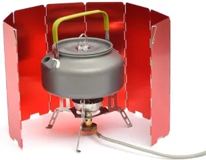 Bnineteenteam Camping Stove Windscreen - 8 Plates Lightweight Folding Outdoor Windshield for Camping Backpacking