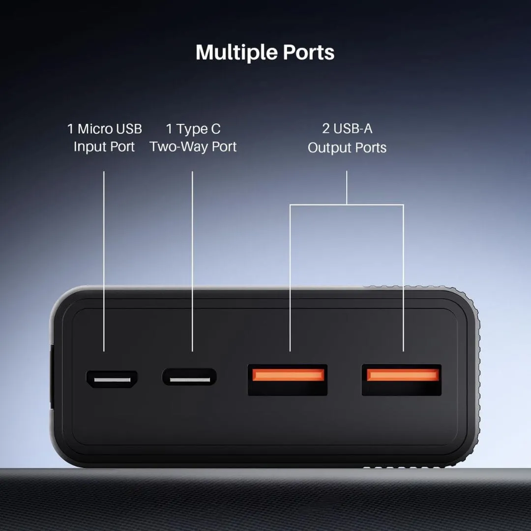 boAt Energyshroom PB401 20000mAh Power Bank (Carbon Black)