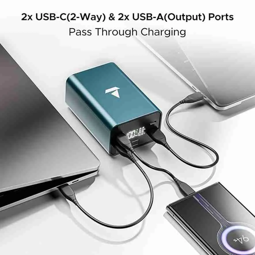 boAt EnergyShroom PB600 PowerPulse 27000mAh Power Bank (Gunmetal)