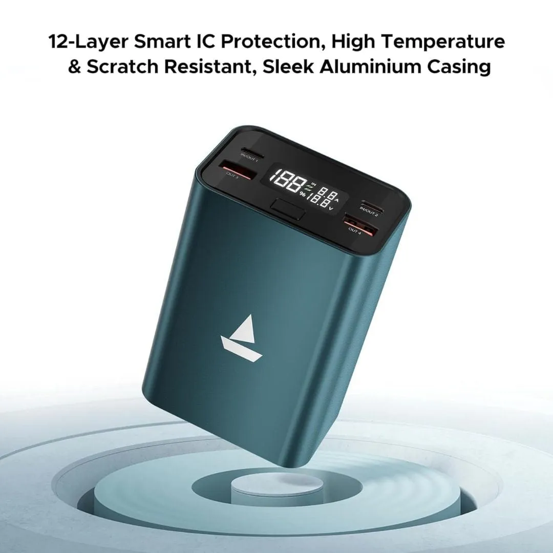 boAt EnergyShroom PB600 PowerPulse 27000mAh Power Bank (Gunmetal)