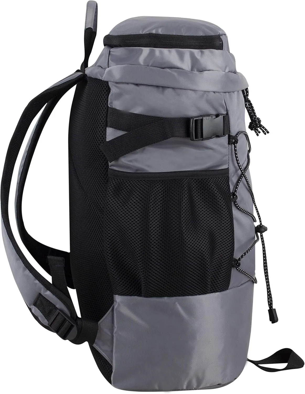 BODHI PRO Cyclone Bungee Weekender Travel Rusksack Daypack Hiking Camping Sport Backpack Bag, Ash Gray