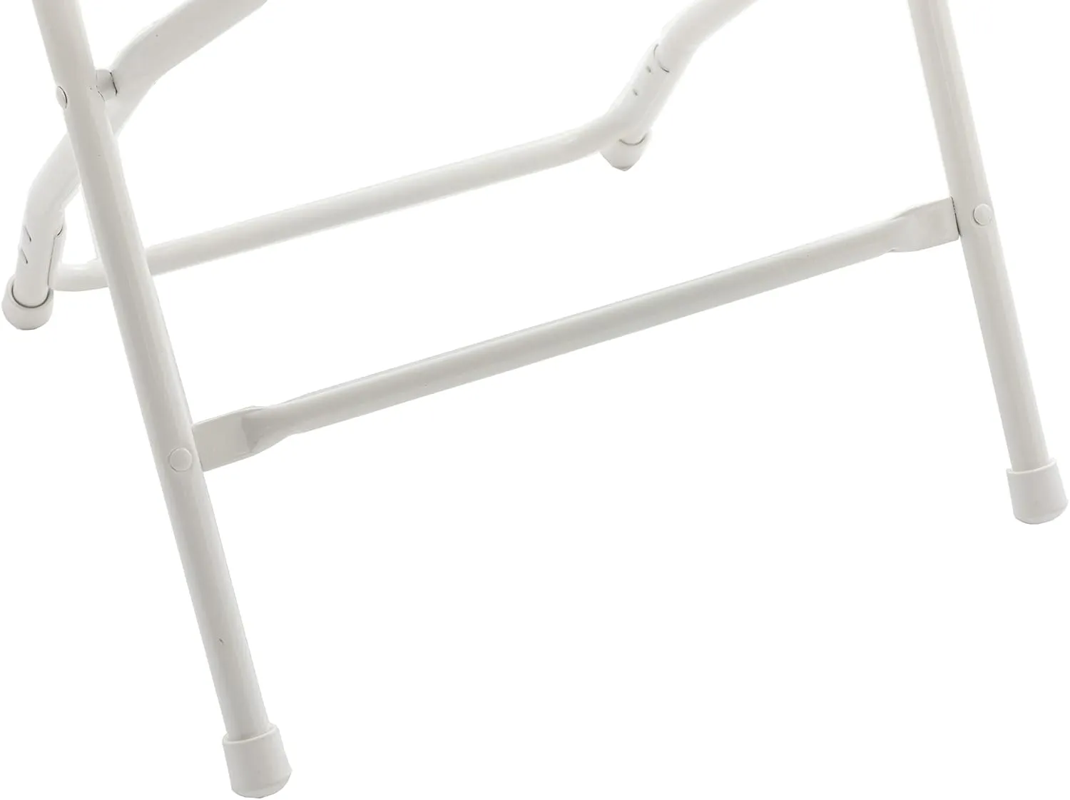 BTEXPERT Set of 10, White Plastic Folding Chairs Steel Frame Commercial 650LB High Weight Capacity Event Chair Lightweight for Office Wedding Party Picnic Kitchen Dining Church School - 10