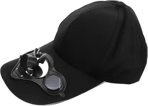 Cabilock Cotton Baseball Cap Fan Men's Women's Solar Fan Hat Comfortable Outdoor Hat Switch for Occasions