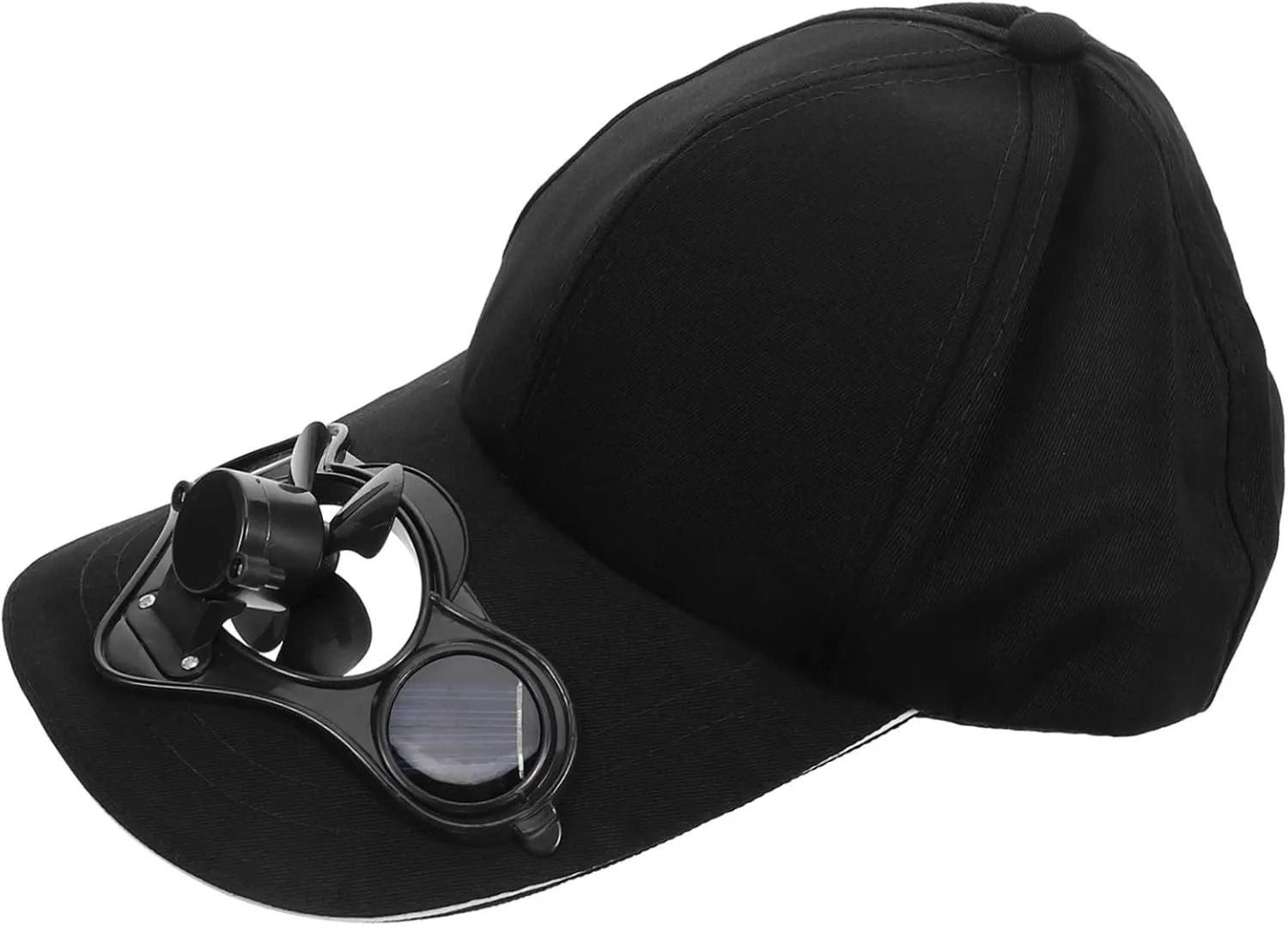 Cabilock Cotton Baseball Cap Fan Men's Women's Solar Fan Hat Comfortable Outdoor Hat Switch for Occasions