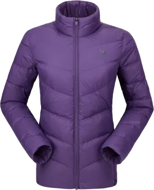 CAMELSPORTS Women's Down Jacket Hooded Winter Light Weight Short Puffer Coats Packable Warm Windproof Ladies Parka