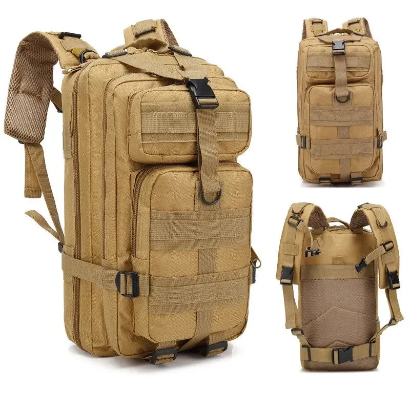 Camouflage Military Tactical Backpack for Outdoor Sports and Hunting 3p Pack Bag
