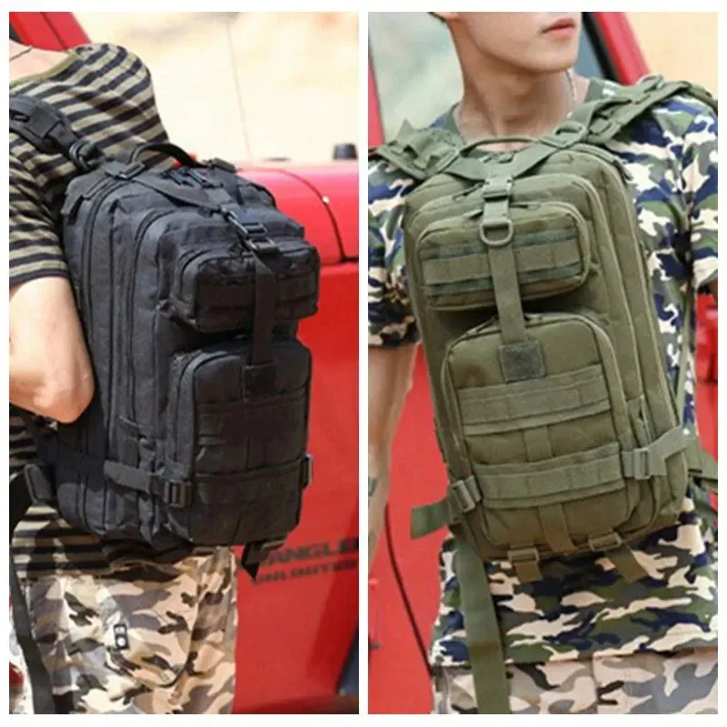 Camouflage Military Tactical Backpack for Outdoor Sports and Hunting 3p Pack Bag