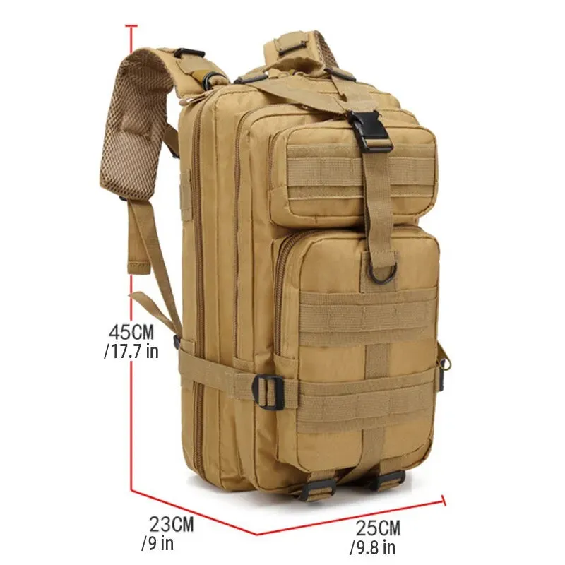 Camouflage Military Tactical Backpack for Outdoor Sports and Hunting 3p Pack Bag