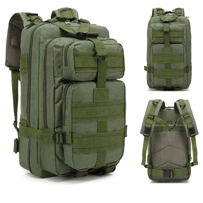 Camouflage Military Tactical Backpack for Outdoor Sports and Hunting 3p Pack Bag