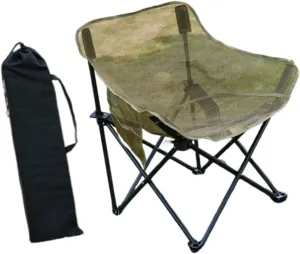 Camping Chair Folding Chair Folded Outdoor Furniture with Storage Bag for Adults for Outside Patio Lawn Yard Sporting Events, Khaki