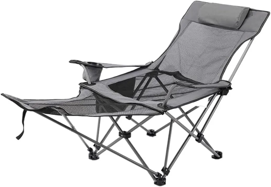 Camping Chair Folding Chair Portable Chair Folding Recliner Chair Camping Folding Chair Beach Sun Patio Chaise Lounge Chair Pool Lawn Lounger Camping Chairs for Adults