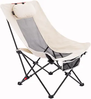 Camping Chair, Folding Chair Three Adjustable Levels High Back Chair Breathable Comfortable Outdoor Chair Suitable All Kinds Outdoor Activities