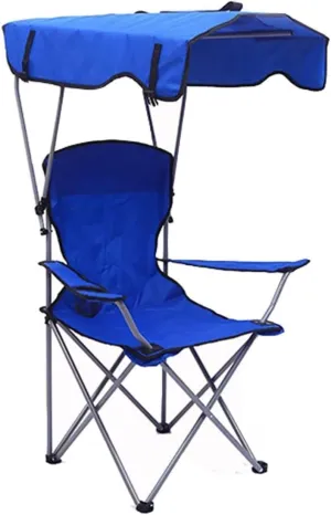 Camping Chair Folding Chairs Lawn Chairs Camping Chair With Shade Canopy Chair, Folding Recliner, Adjustable Outdoor Beach Lightweight Sunshade Folding Chairs Folding Chair Camp Chair Moon Chair ( Col