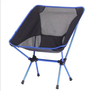 Camping Chair - Folding Outdoor Chair, Lightweight, Breathable Mesh, Portable, 230lbs Capacity, Ideal(Blue)