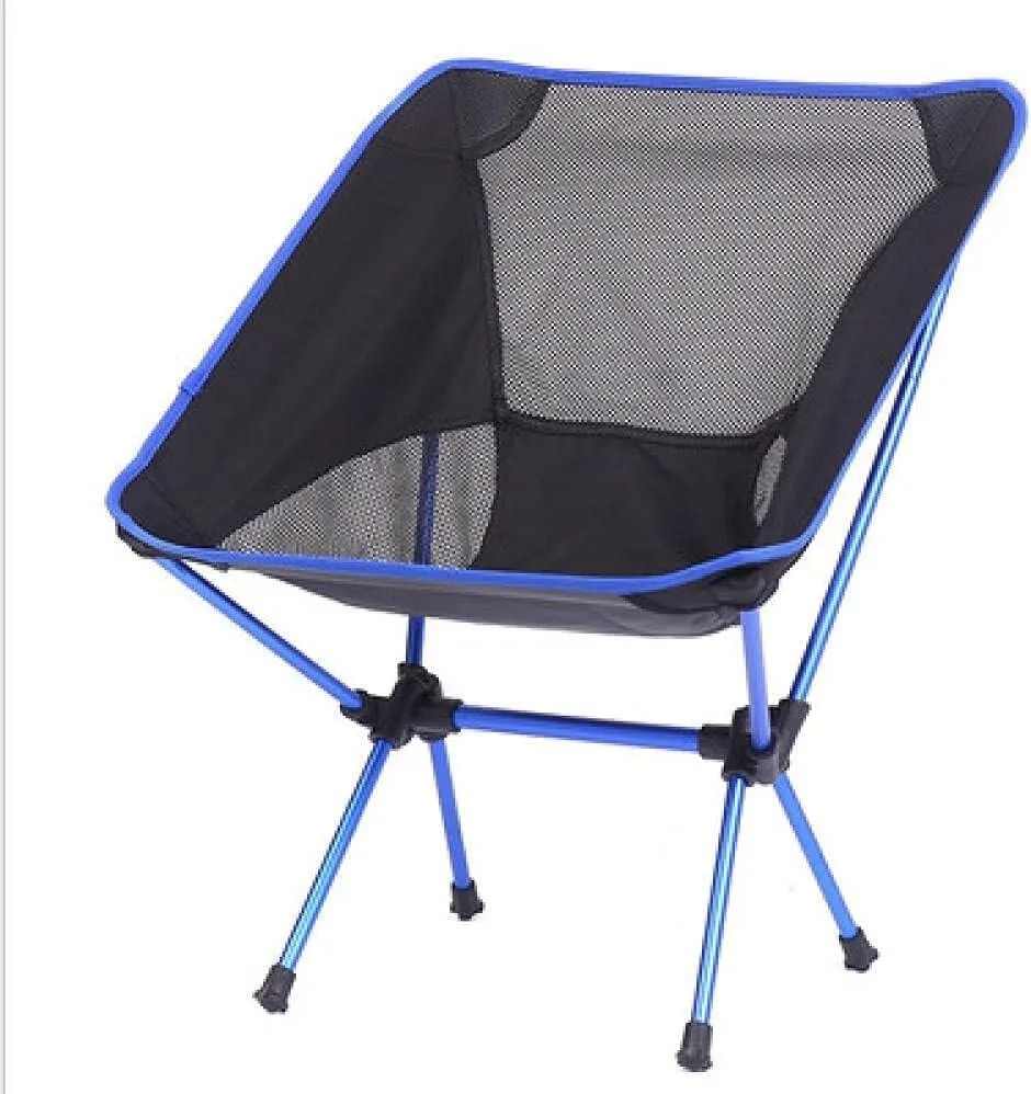 Camping Chair - Folding Outdoor Chair, Lightweight, Breathable Mesh, Portable, 230lbs Capacity, Ideal(Blue)