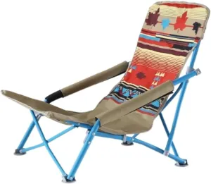Camping Chair Outdoor Chair Foldable Chair Low Beach Chair Portable Camping and Lounge Travel Outdoor Seat Portable Stool Balcony Home Recliner, Quick Storage Folding Camping Chair (Color : C)