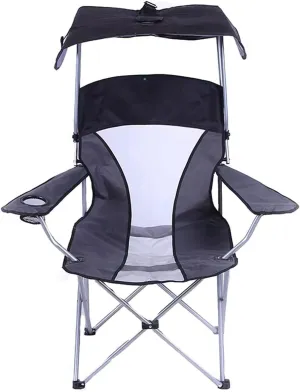 Camping Chair Outdoor Chair Foldable Chair Portable Wild Fishing Chair Mesh Folding Mesh Canopy Shade Chair Sunshade Seat with Armrest for Sunbathing On The Beach Folding Camping Chair