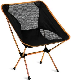 Camping Chair Portable Camping Chair Outdoor Lightweight Aluminum Moon Chair Leisure Camping Fishing Chair Folding Stool Folding Chair