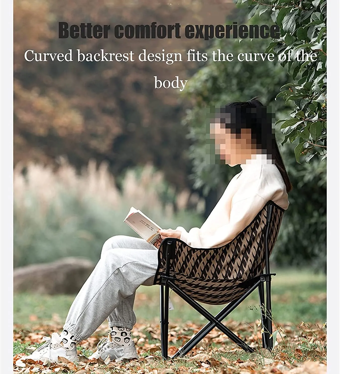Camping Chair Portable Lightweight Camping Folding Chair Beach Stool with Aluminum Frame for Outdoor Camping Hiking Folding Chair (One Color 65x43x43cm)