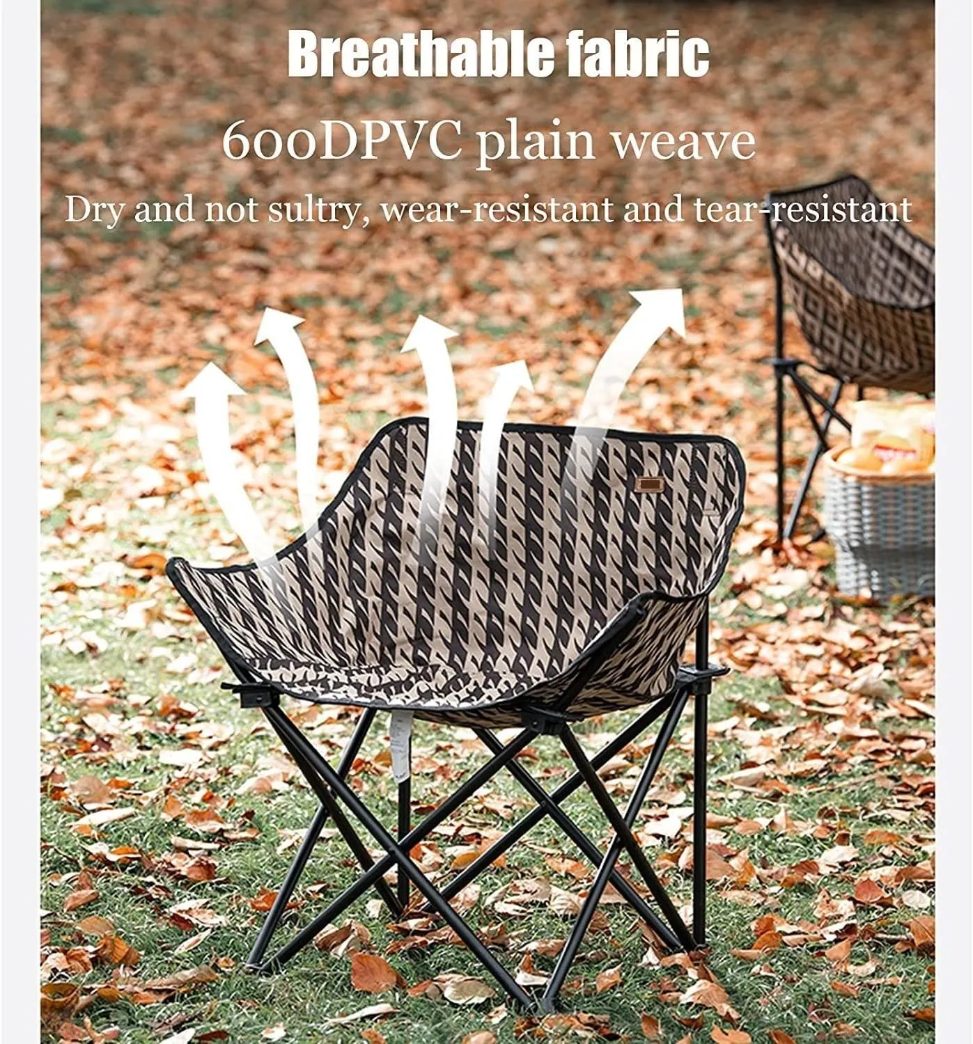 Camping Chair Portable Lightweight Camping Folding Chair Beach Stool with Aluminum Frame for Outdoor Camping Hiking Folding Chair (One Color 65x43x43cm)