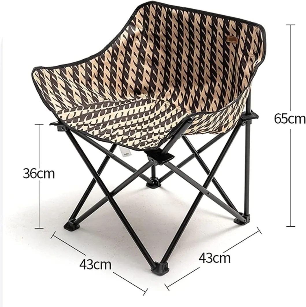 Camping Chair Portable Lightweight Camping Folding Chair Beach Stool with Aluminum Frame for Outdoor Camping Hiking Folding Chair (One Color 65x43x43cm)