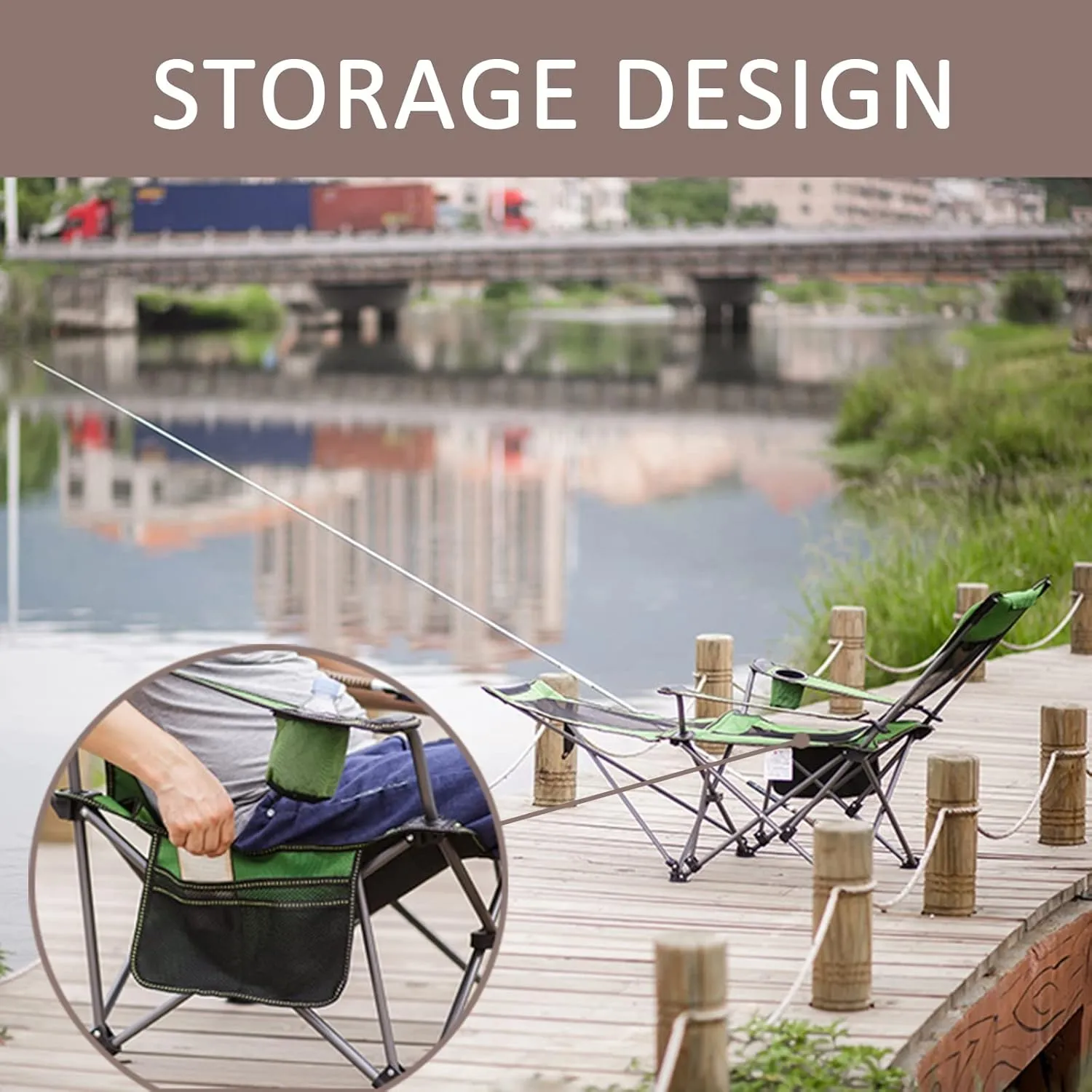Camping Chair Recliner Portable, Beach Chairs Height Folding Lightweight, Comfortable Camping Chairs, for Camping, Hiking Fishing,E
