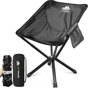 Camping Chairs for Adults, Supports 600 Lbs Lightweight Folding Camping Chair, Collapses to Size of Water Bottle Portable Camping Chair for Outdoor, Beach, Lawn, Travel, Picnics