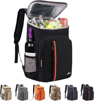Camping Cooler Backpack 25 Cans, Leak Proof Insulated Thermal Bag, Beach Travel Picnic Lunch Backpack for Men Women