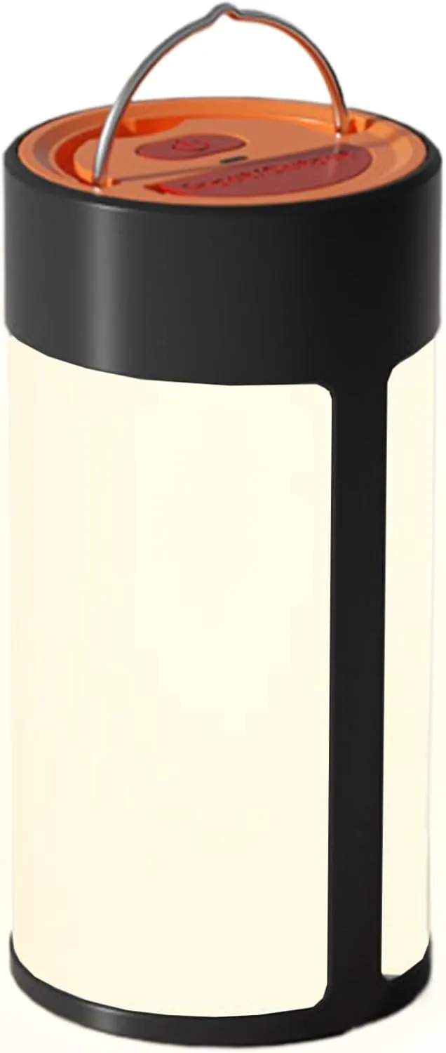 Camping Lamp, Solar Powered Light, Rechargeable Flashlight, Night Backpacking for Power Outage, Rv, Tent, Fishing, Travel, Truck, and Beach Use, 4.72x2.28x2.28 inches