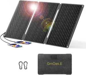 Camping Solar Panels,40W Foldable Solar Panel Charger with USB-C,USB-A and DC Outputs for Phones,Small Power Stations Power Banks, Tablets for Camping, Hiking, Backpacking Outdoor Van RV Trip