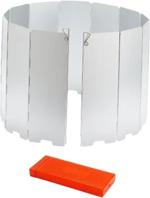 Camping Stove Windscreen Stove Windshield Foldable Compact Wind Shade Wind Protector for Outdoor Backpacking Picnic Hiking