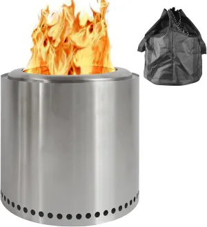 Camping Stove Wood Mini Camping Stove Solo Stoves Stainless Steel Backpacking Wood Stove Portable Small Burning Stoves Fire for Picnic BBQ Camp Hiking