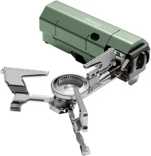 camping-stoves Outdoor Folding Box Stove, Camping Portable Folding Cassette Stove Picnic Gas Stove Hot Pot Tea Cooker