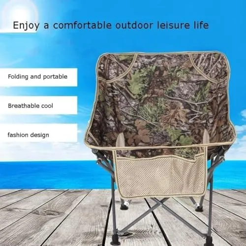 Camping Table and Chairs Leisure Field Recliner Wood Grain Furniture Folding Fishing Chair Telescopic Table