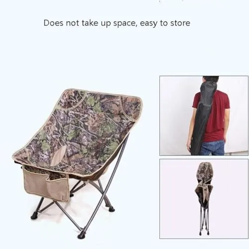 Camping Table and Chairs Leisure Field Recliner Wood Grain Furniture Folding Fishing Chair Telescopic Table