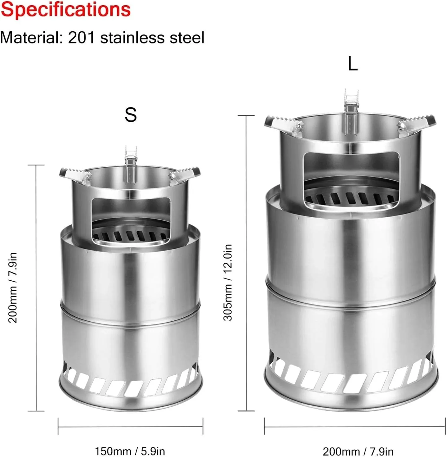 Camping Wood Stove Camping Wood Stove Folding Titanium Wood Burning Stove Lightweight Pocket Stove for Camping Cooking