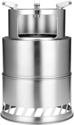 Camping Wood Stove Camping Wood Stove Folding Titanium Wood Burning Stove Lightweight Pocket Stove for Camping Cooking