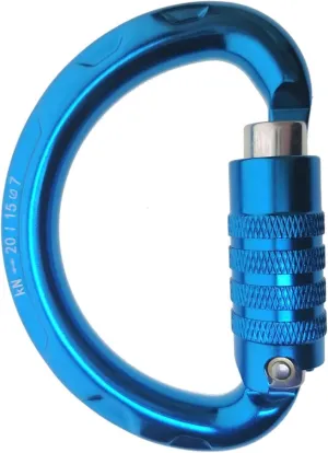 Carabiner Snap Hooks 20KN Semi-Circle Half-Moon Buckle Auto-lockLocking for Rock Climbing Caving Paraglider Tree Climb Arborist Harness