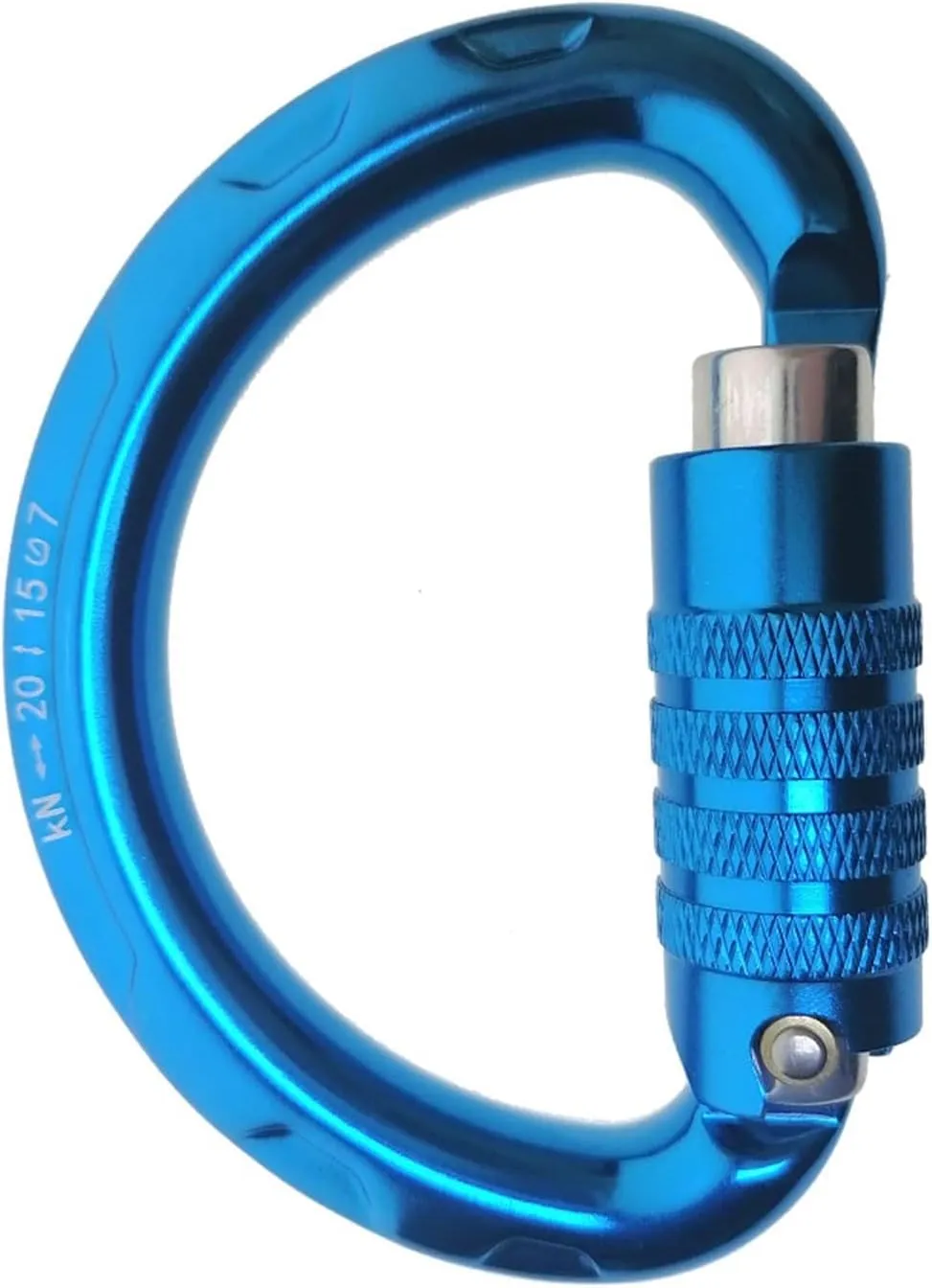 Carabiner Snap Hooks 20KN Semi-Circle Half-Moon Buckle Auto-lockLocking for Rock Climbing Caving Paraglider Tree Climb Arborist Harness