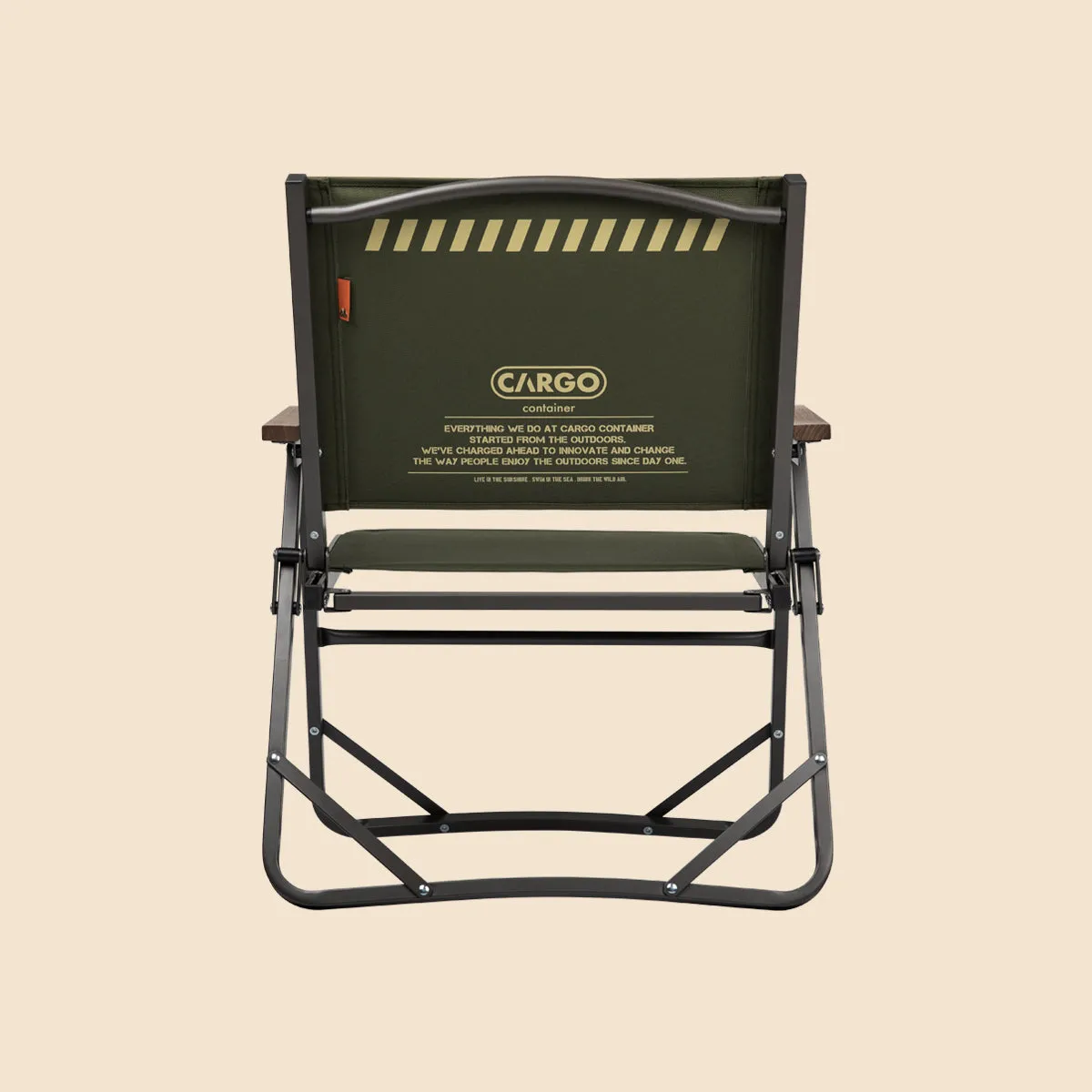 Cargo Container Cosy Folding Chair - Khaki