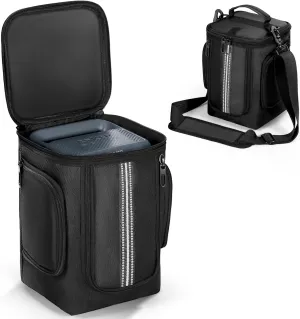 Carrying Case Compatible with Anker SOLIX C300 / SOLIX C1000 / 521, Portable Power Station Outdoor Generator & Accessories Travel Storage Bag with Shoulder Strap Side Pockets (for SOLIX C300)