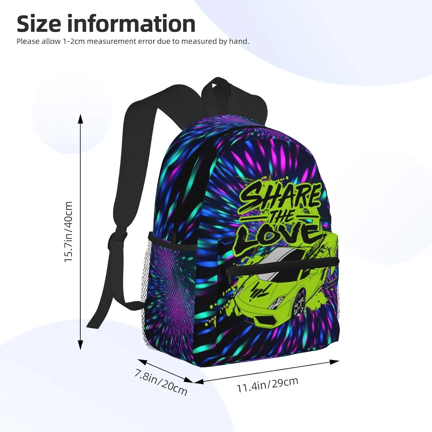 Casual Travel Daypacks Backpack With Lunch Box Sets Adjustable Shoulder Straps, Black5