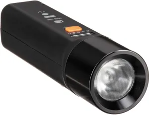 Celestron 93585 PowerTank Glow 5000 Portable USB Rechargeable Power Bank and Red Astronomy Flashlight - 5000 mAh Capacity, Includes Silicone Mount Straps, Black