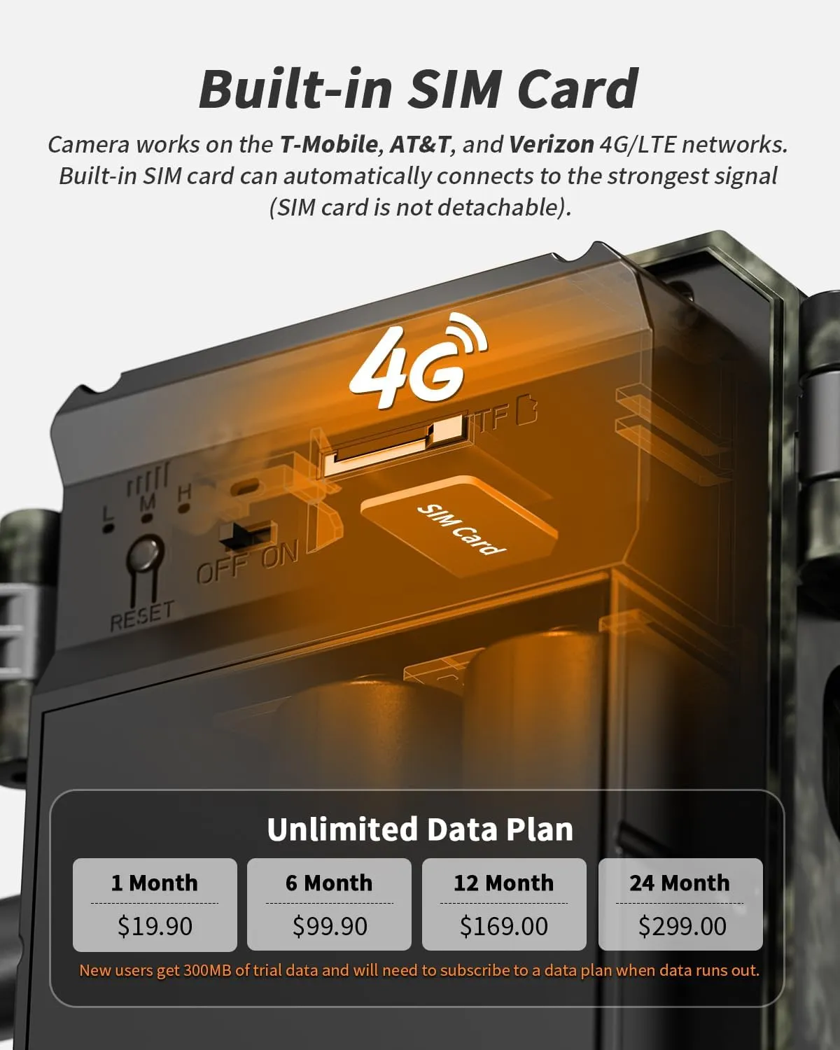 Cellular Trail Camera 2 Packs, Game Camera Built-in SIM Card 4G LTE with Night Vision Motion Activated Waterproof 2K Live View 0.2s Speed Trail Cam with Solar Panel